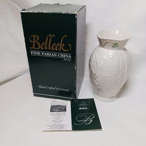 Belleek Durham Vase Hand Crafted Ireland Parian China
